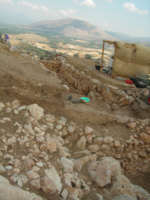 Lavori di scavo nella zona tarda Elladica