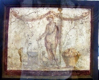 Dioniso libante - Affresco IV stile- 63-79 d.C.