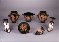 il corredo ceramico<br />della brygos tomb<br />fonte british museum