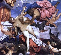 Nascita della via lattea Jacopo Tintoretto