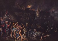 cendio di Troia Adam Elsheimer (1604)