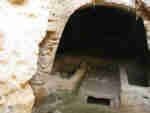 Agrigento, altra vista delle catacombe paleocristiane.