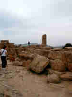 Agrigento, vista dell'altro lato del tempio di Eracle.