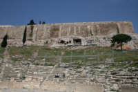 Teatro di Dioniso (veduta delle mura dell'Acropoli)