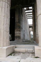 Vista interna del tempio di Efesto