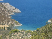 Santuario di Poseidone veduta verso il mare