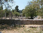 Olimpia, veduta dei resti del Leonidaion.