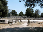 Olimpia quel che rimane del tempio di Zeus