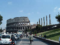 veduta del Colosseo
