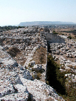 vista della parte finale delle mura.