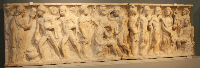 Sarcofago raffigurante mito di Oreste e Ifigenia