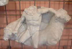 Frammento di sarcofago con mito di Giasone e Medea
