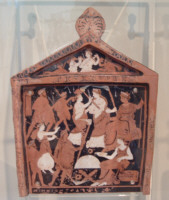 Terracotta votiva, figurante Demetra e Persefone nei Misteri di Eleusi.