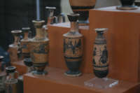 Lekythos con figure nere