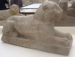 Statuetta di leone, proteggeva i luoghi sacri e/o funerari