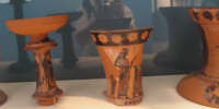 frammenti di vasi con figure nere