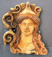 Antefissa con testa di Atena - IV sec.a.C.