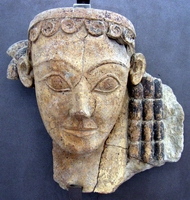 Antefissa a testa femminile VII-VI sec.a.C.