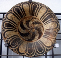 Acroterio a disco - terracotta VI sec. a.C.