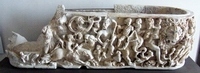 Sarcofago con trionfo di Dioniso e protomi leonine - III sec. d.C..