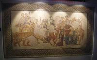 Bacco trionfa sugli indiani - Mosaico romano III-IV sec. d.C.
