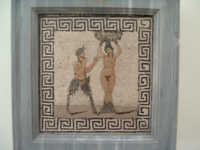 Mosaico - Pan con ninfa Amadriade