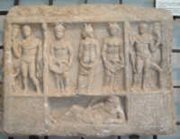 Trittico - Dioscuri con ninfe