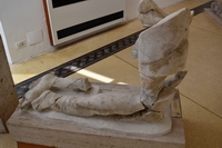 Frammento delle gambe di Achille. Età tiberiana. Fragment of Achilles' legs. Tiberian age